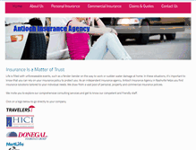 Tablet Screenshot of antioch-insurance.com